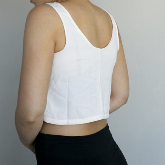 Women's Essentials Crop Top Pastel Pink Small - Picture 3 of 3